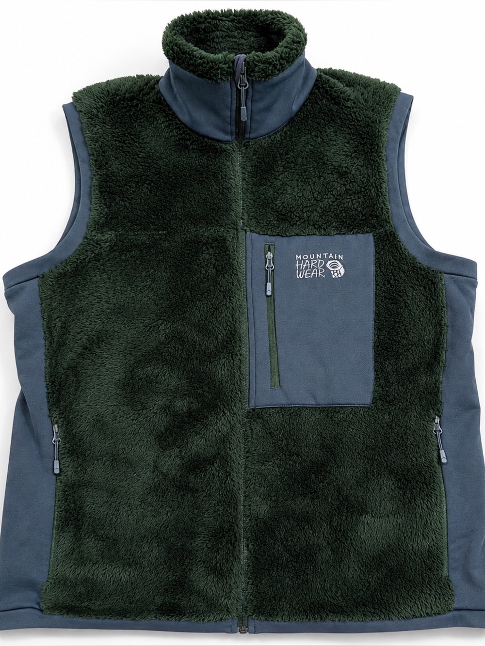 Mountain Hardwear Men’s Polartec High Loft Fleece Vest Green Medium